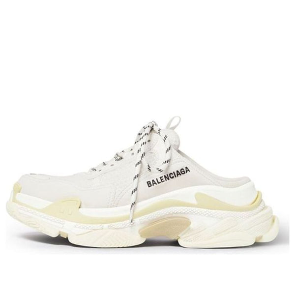 

Кроссовки triple s mules 'white double foam and mesh' Balenciaga, белый