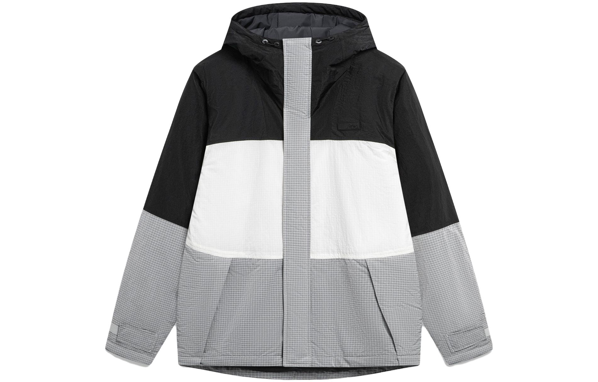 

LINING Пуховик, Brick Gray Ivory Black Multicolor