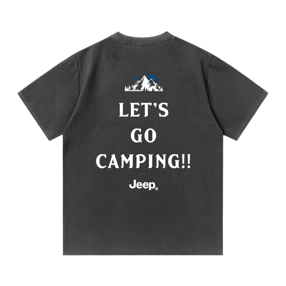 

Футболка для школьников с круглым вырезом Moderate Jeep, темно-серый