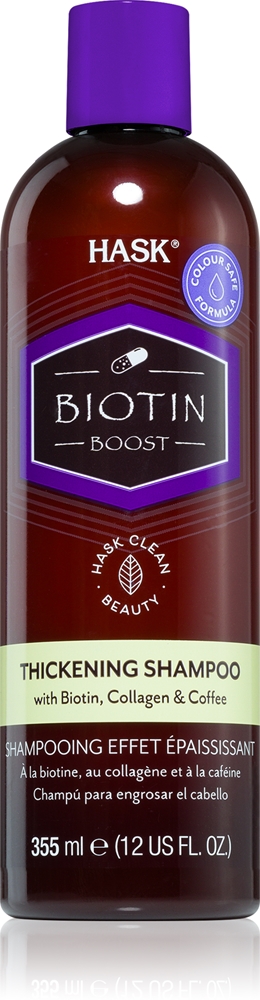 

Шампунь с биотином для придания объема волосам Hask, 355 мл