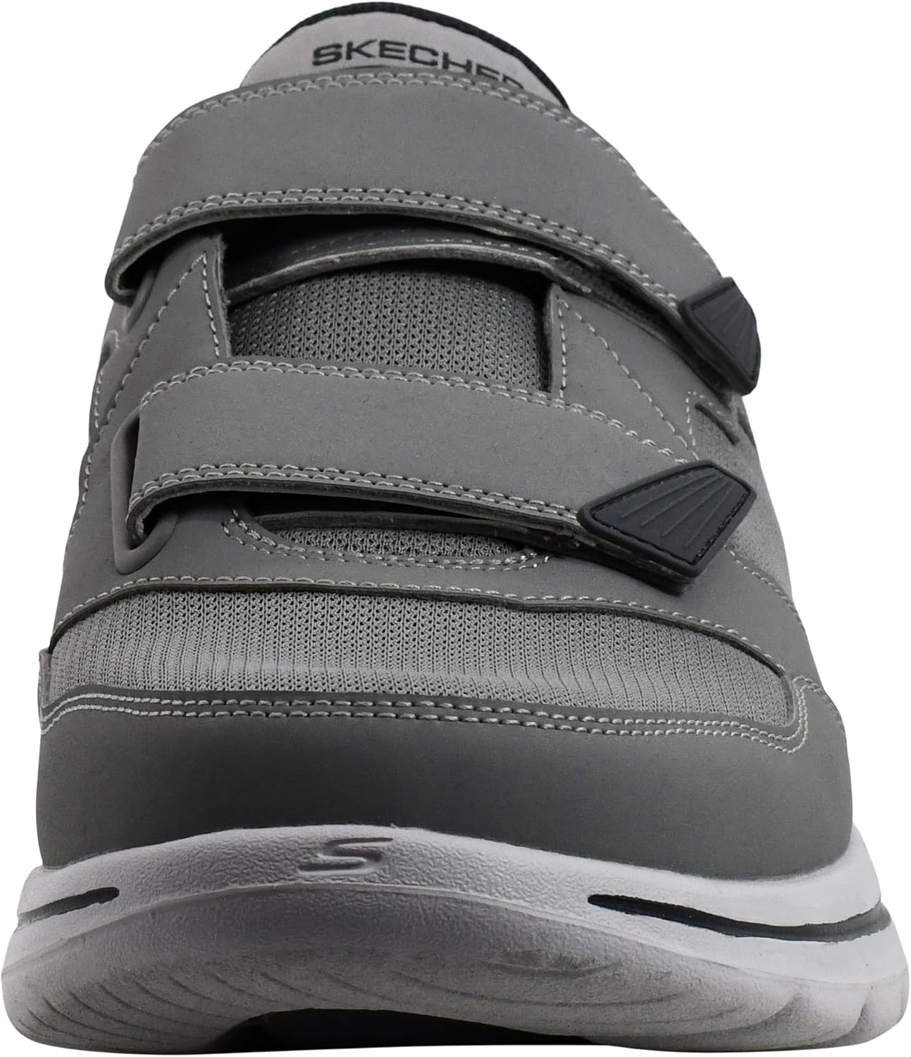 Мужские спортивные кроссовки Skechers Gowalk с застежкой-липучкой, серый/угольный — фото 2