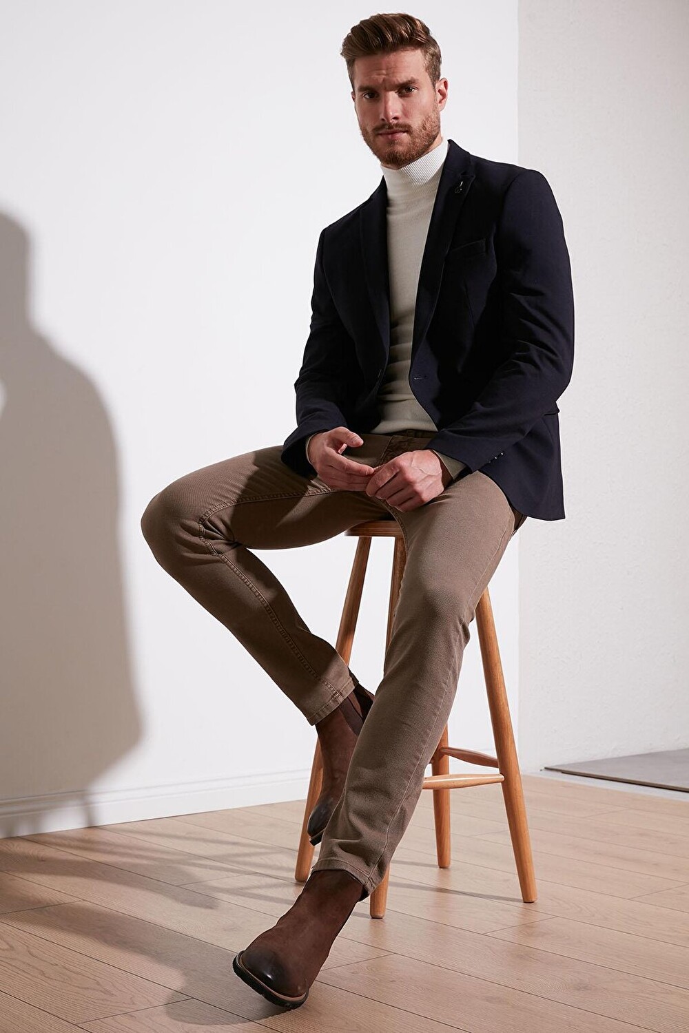 

Пиджак Slim Fit 6 Drop с одним разрезом 2163115 B Buratti, темно-синий