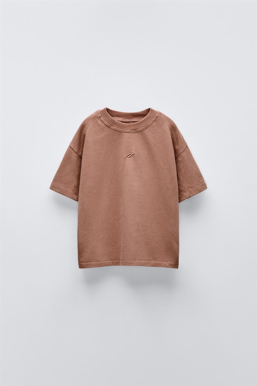 

Вышитая футболка ZARA, цвет raspberry