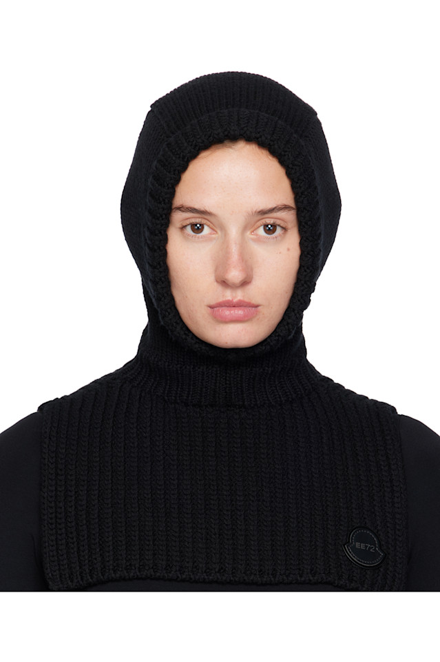 

Балаклава Moncler x ee72 из шерсти Moncler Genius, черный