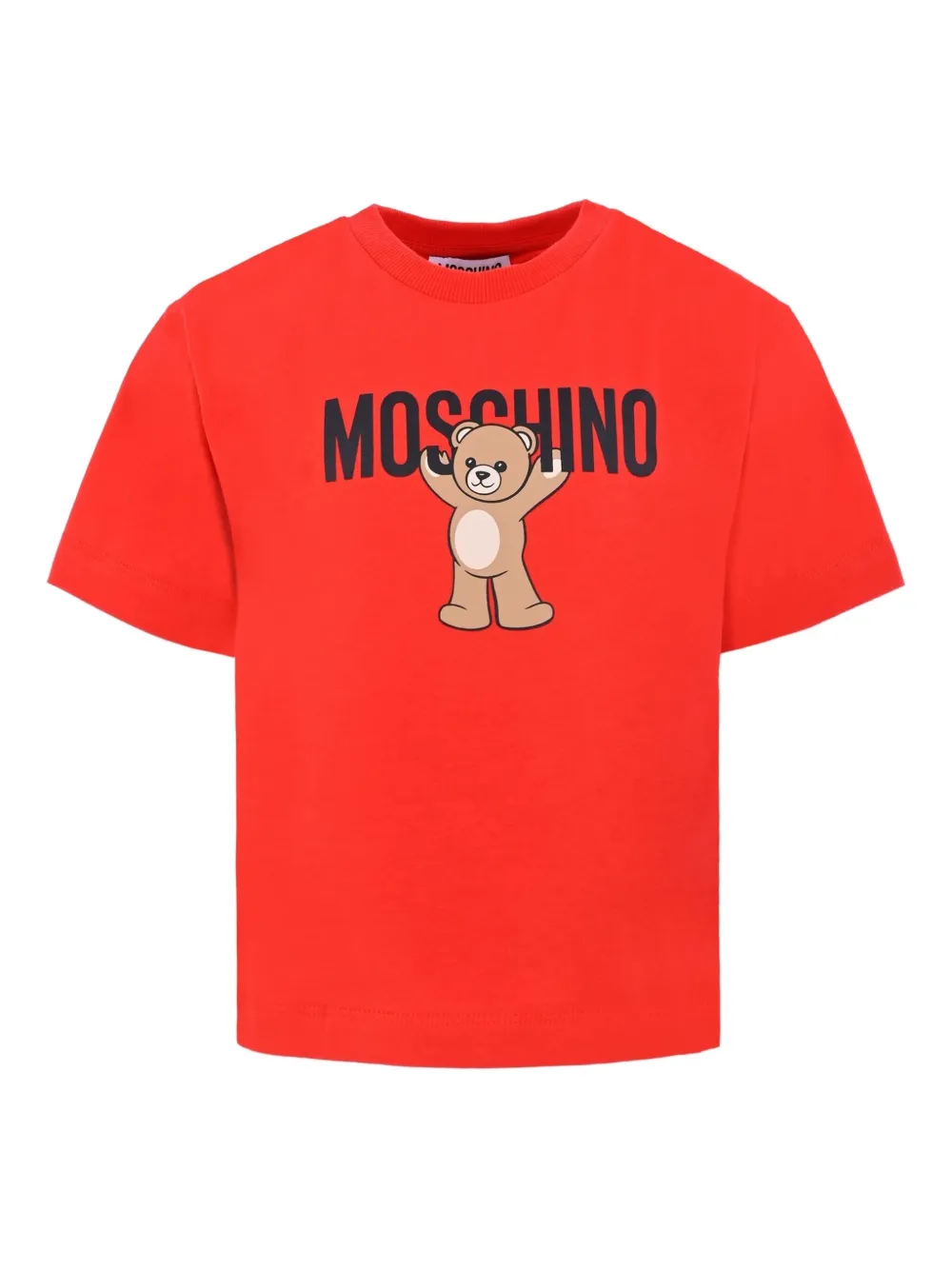 

Футболка с принтом Moschino Kids, красный