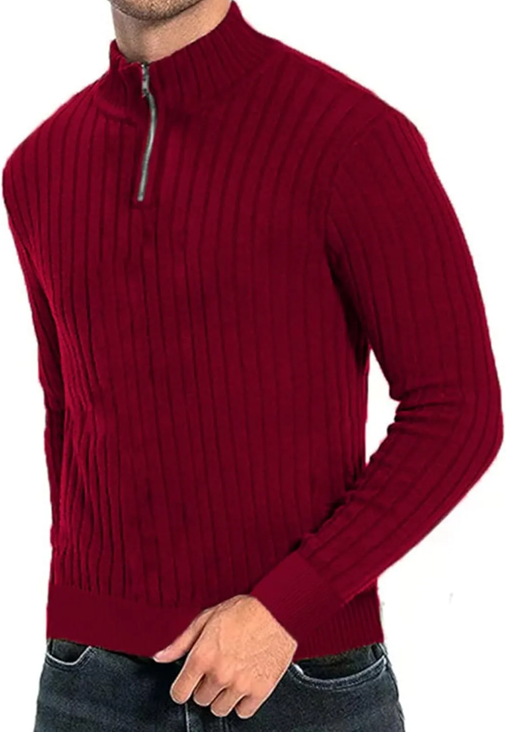 

Мужской свитер с высоким воротником