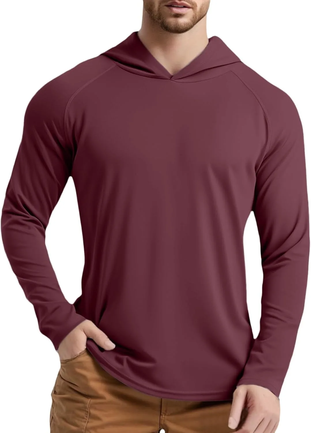 

Мужская футболка для повседневной носки, бега и походов Slim Fit Pullover Long Sleeve Tee Wicking