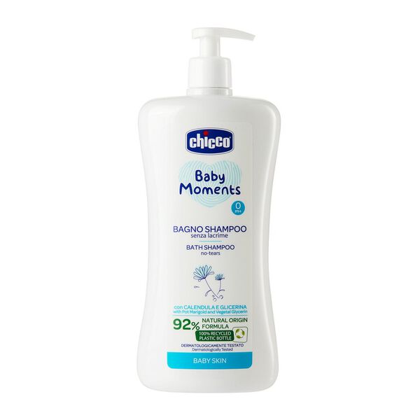 

Шампунь для мытья тела и волос 0м+, 750 мл Chicco Baby moments