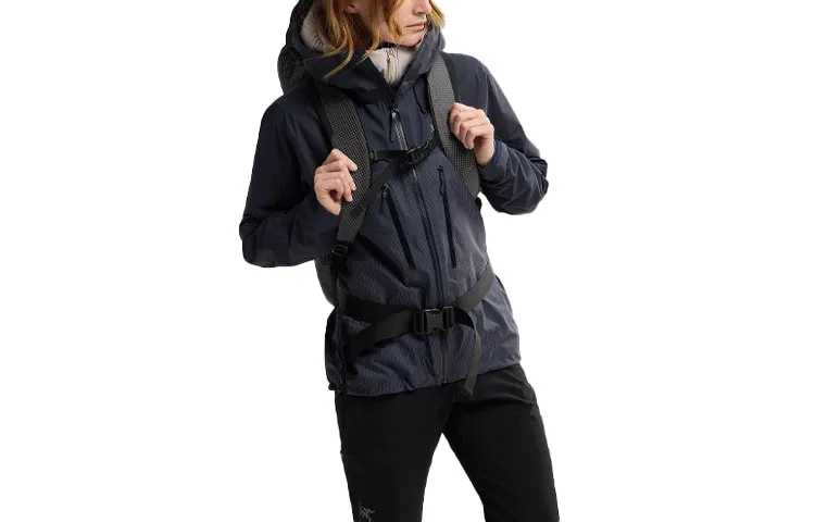 Куртка Arc'teryx Alpha Logo с вышивкой, Black Sapphire/Black Sapphire