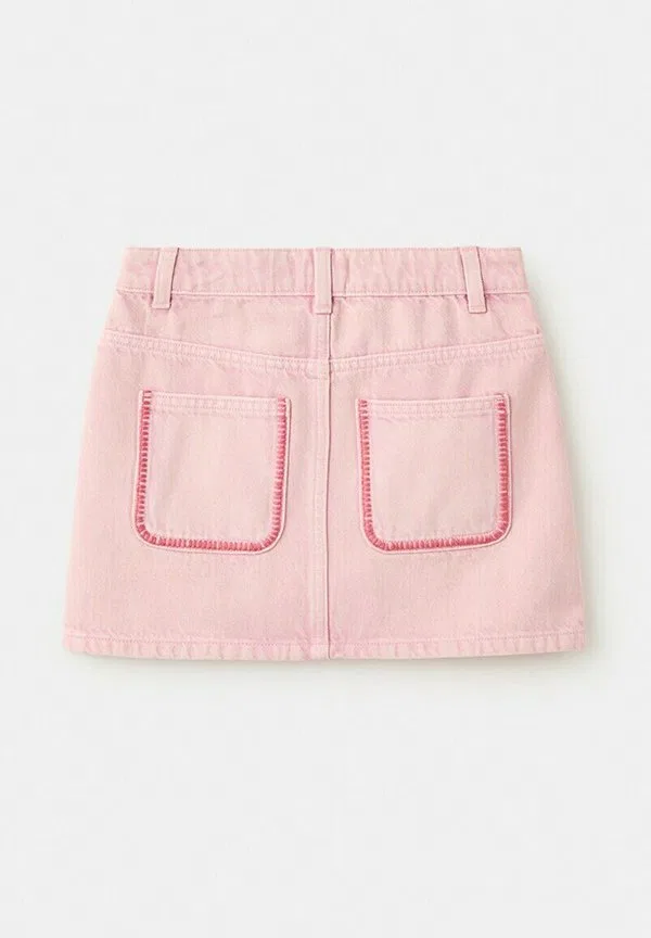 Детская юбка а-силуэта Mango Kids, Pink — фото 4