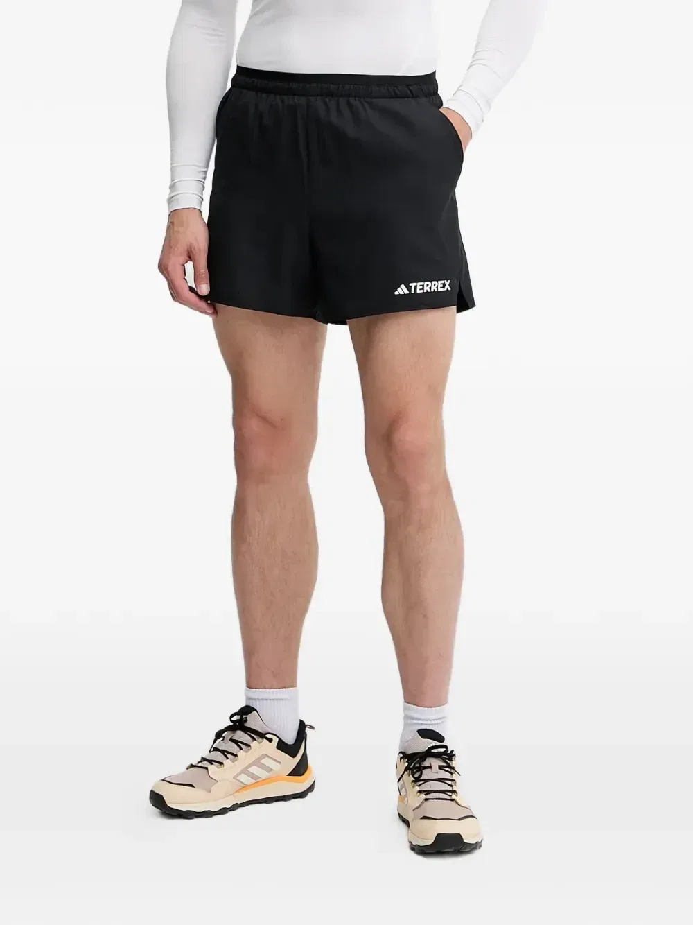 Спортивные шорты с эластичным поясом Adidas, черный