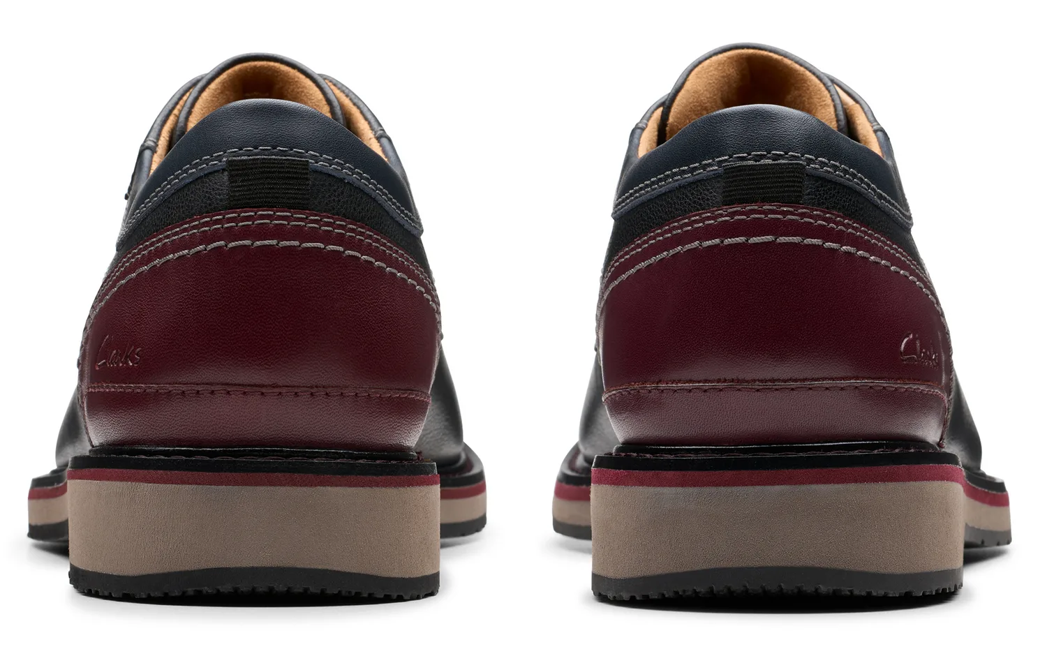 Clarks Мужские повседневные туфли из коровьей кожи черные — фото 4