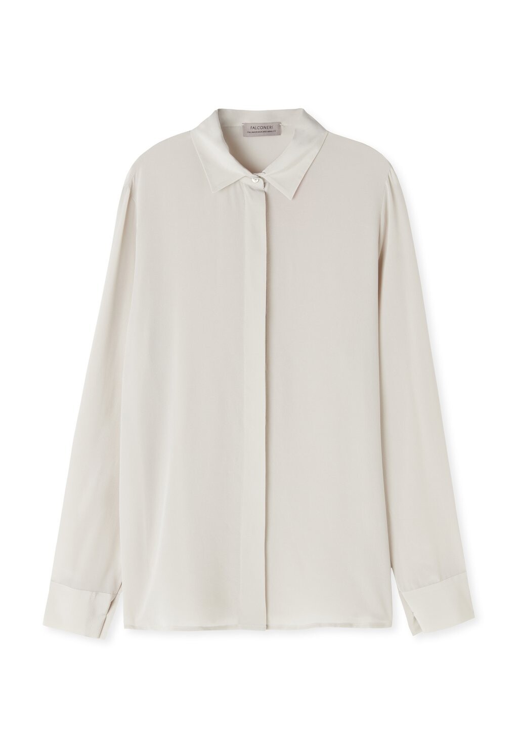

Блузка на пуговицах BLOUSE WITH COLLAR Falconeri, цвет White Denim