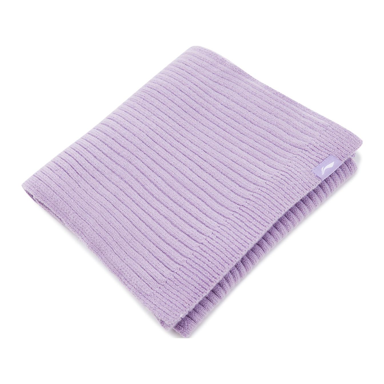 

LINING Полиэстеровый вязаный шарф унисекс фиолетовый, Purple