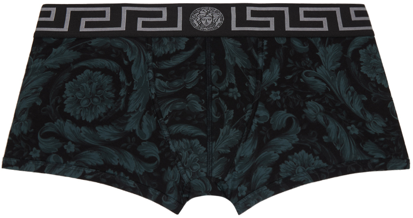 

Черные и серые боксеры Barocco Versace Underwear