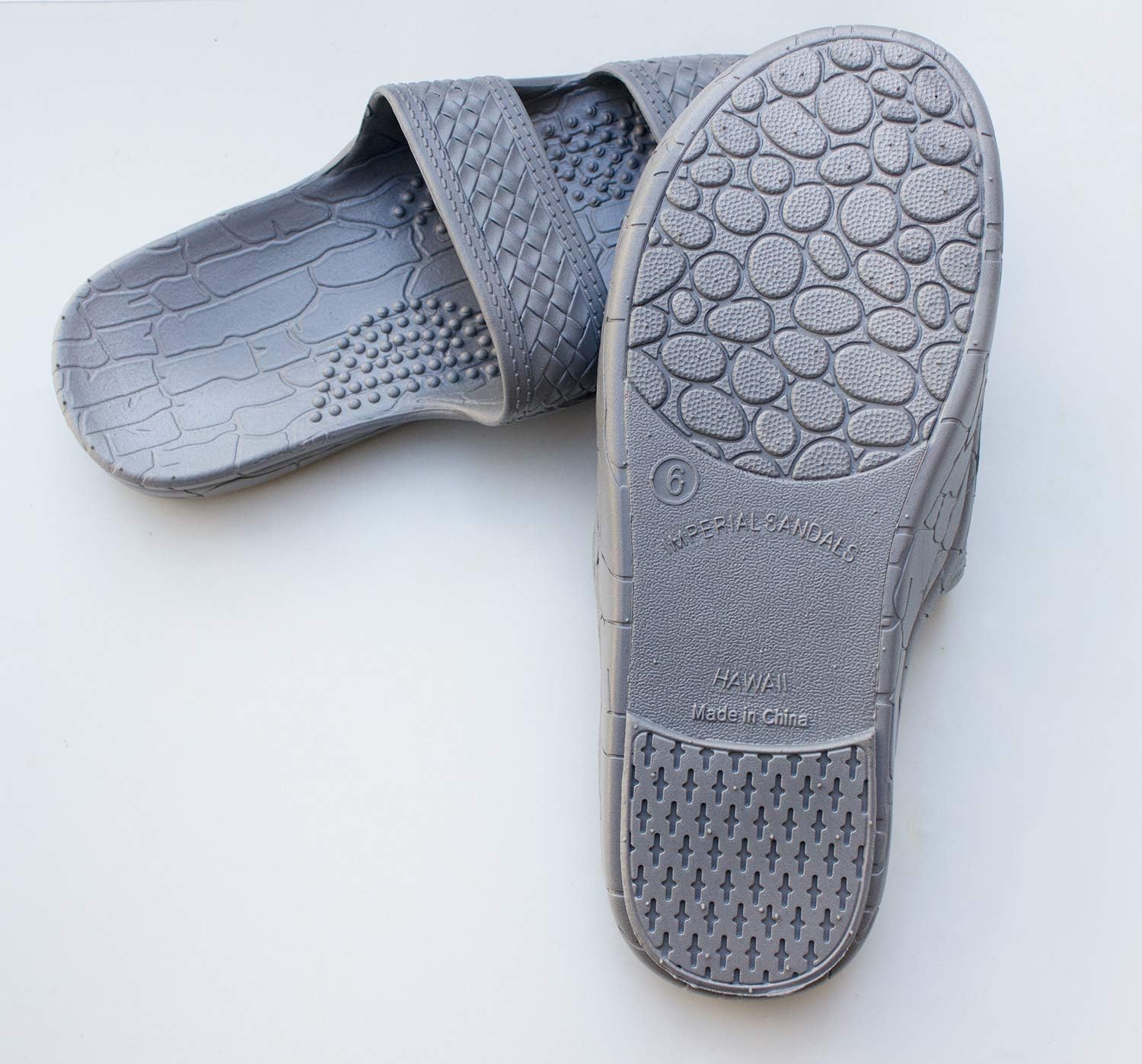 Сандалии IMPERIAL SANDALS HAWAII с двойным ремешком в стиле «Иисус», женские, унисекс, подходят для женщин, мужчин и подростков, серый — фото 2