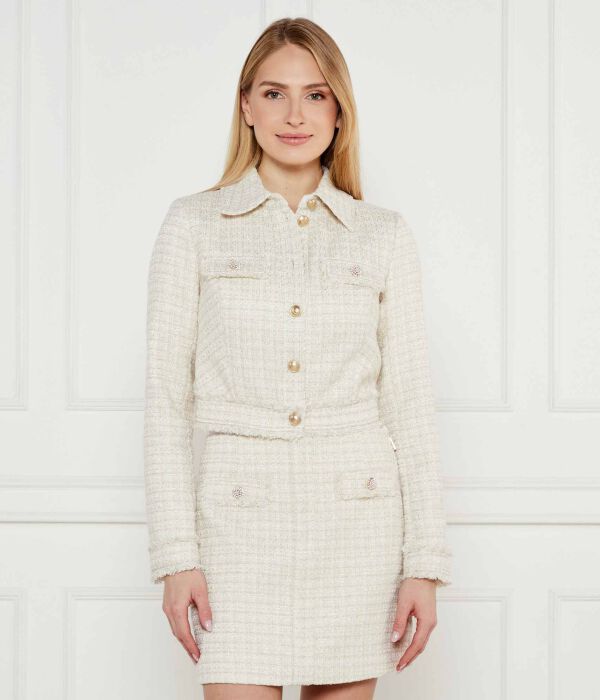 

Куртка Guess Jeans Daphnee Cropped Fit, бежевый