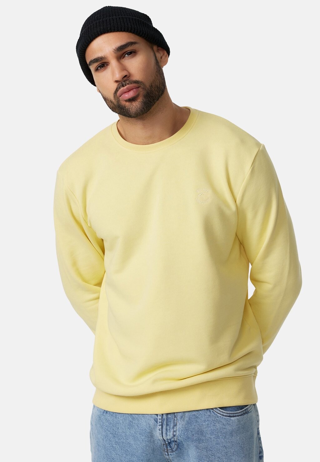 

Толстовка HOLT INDICODE JEANS, цвет pale banana