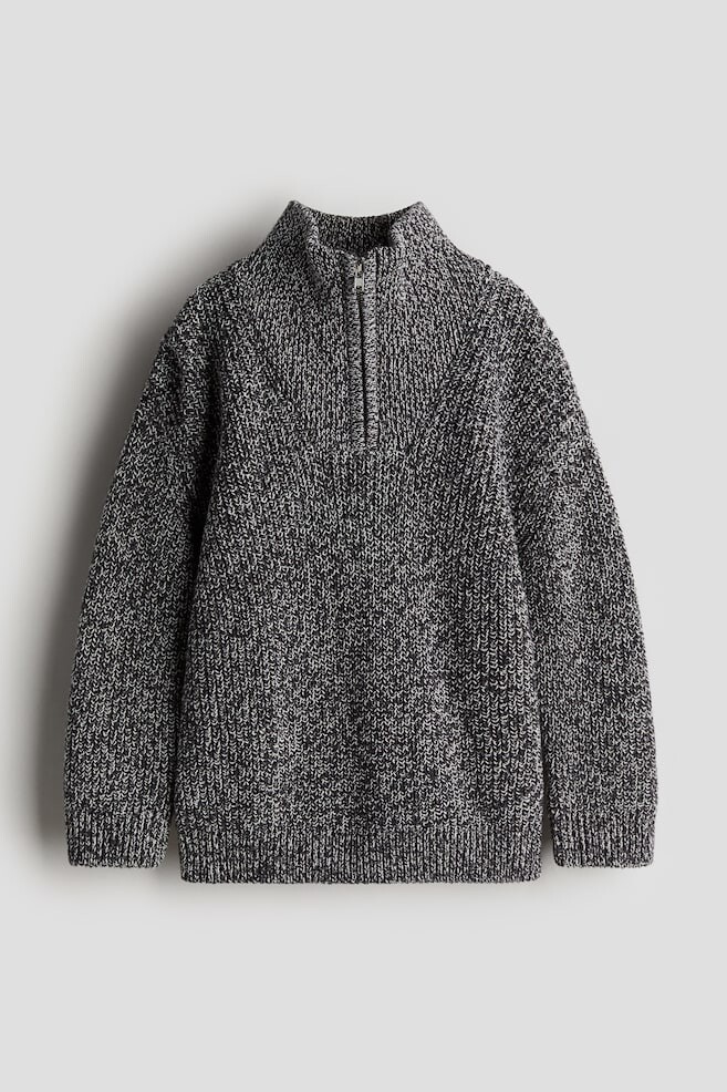 

Пуловер на молнии H&M, серый