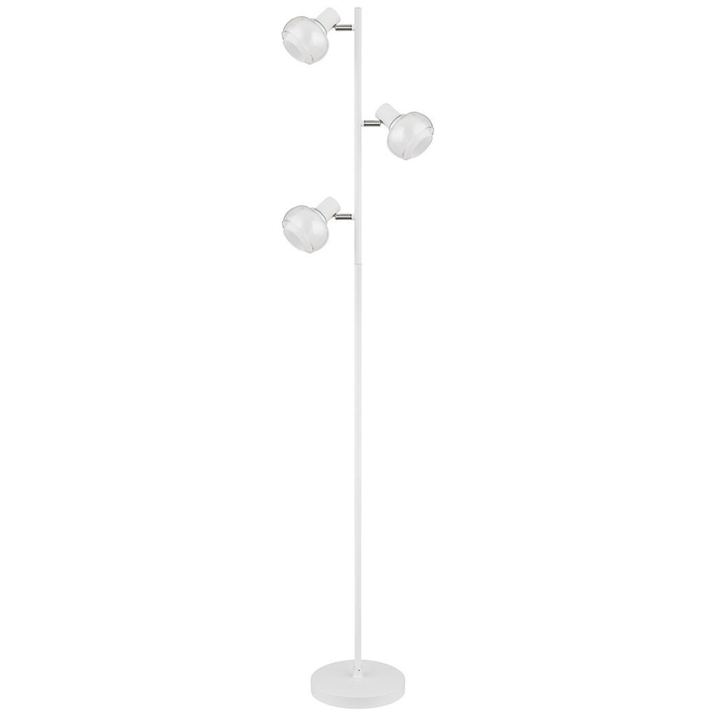 

Торшер, металл, белый, хром, стекло, H 154 см Globo Lighting
