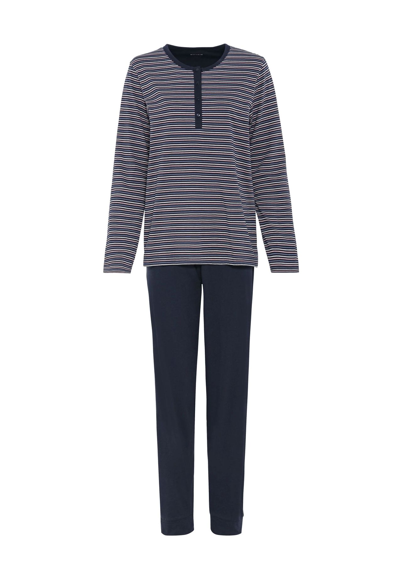 

Женские пижамы с воротником «хенли» DESIRéE, цвет Navy Stripe Aop