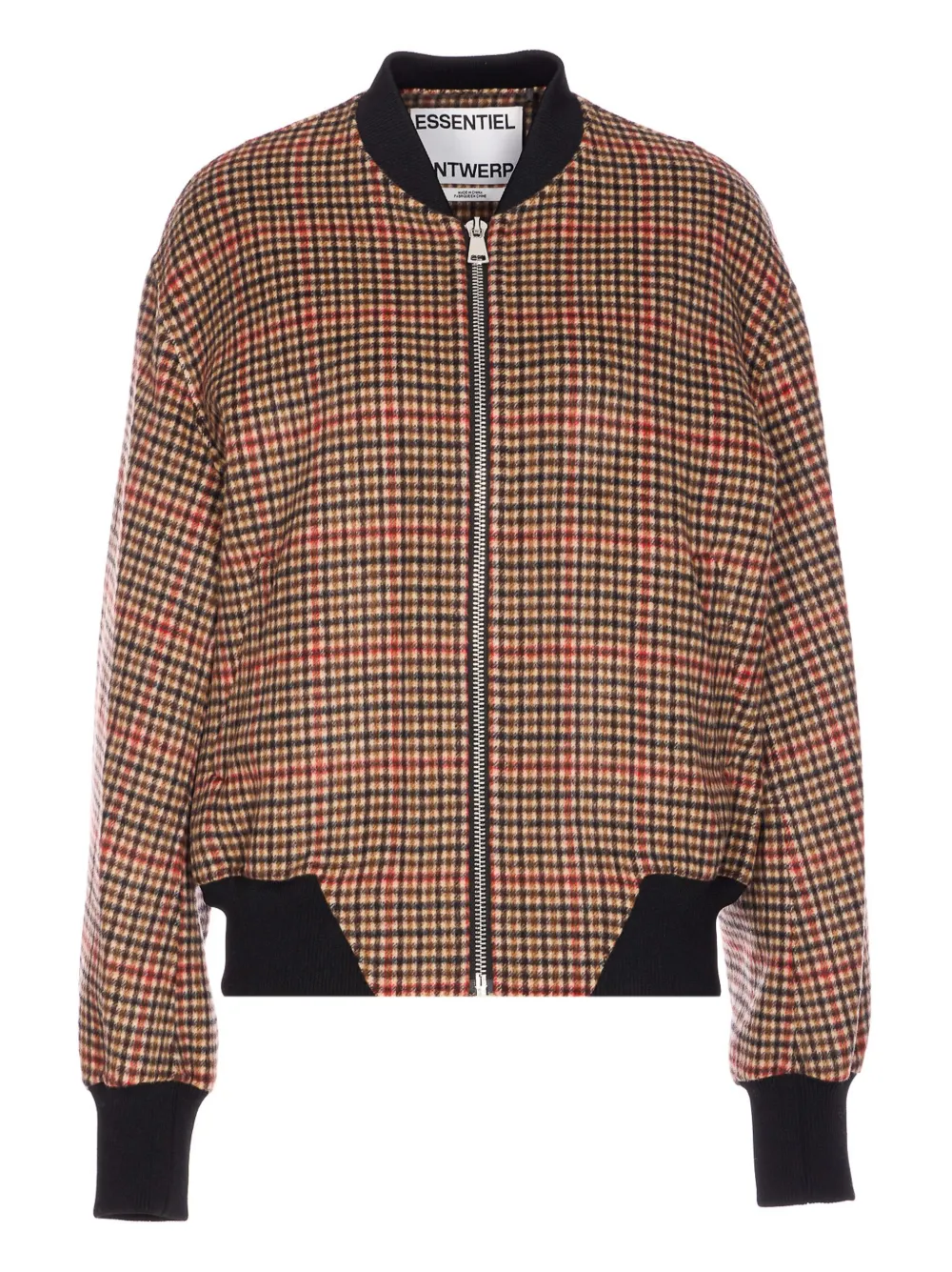 

Шерстяная куртка на молнии Essentiel Antwerp, коричневый