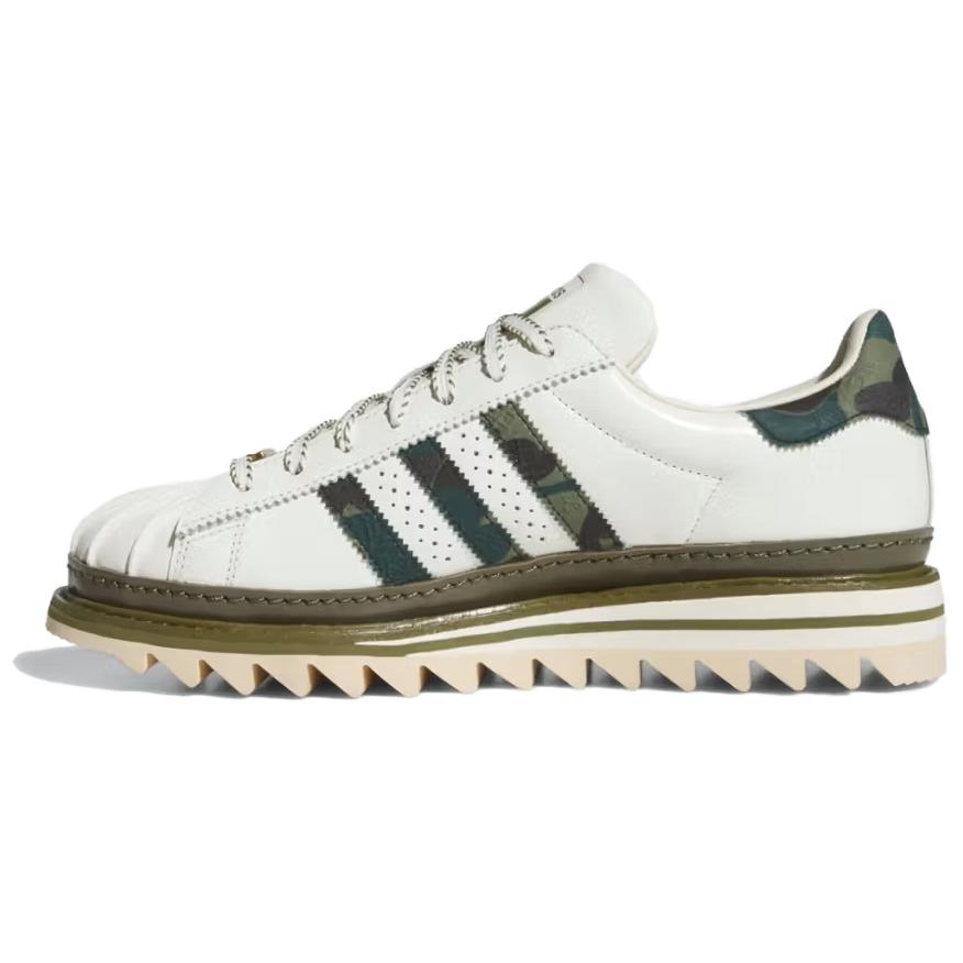 Adidas Originals Superstar Clot x Bape x Superstar 'Off White Olive Cargo' — фото 4