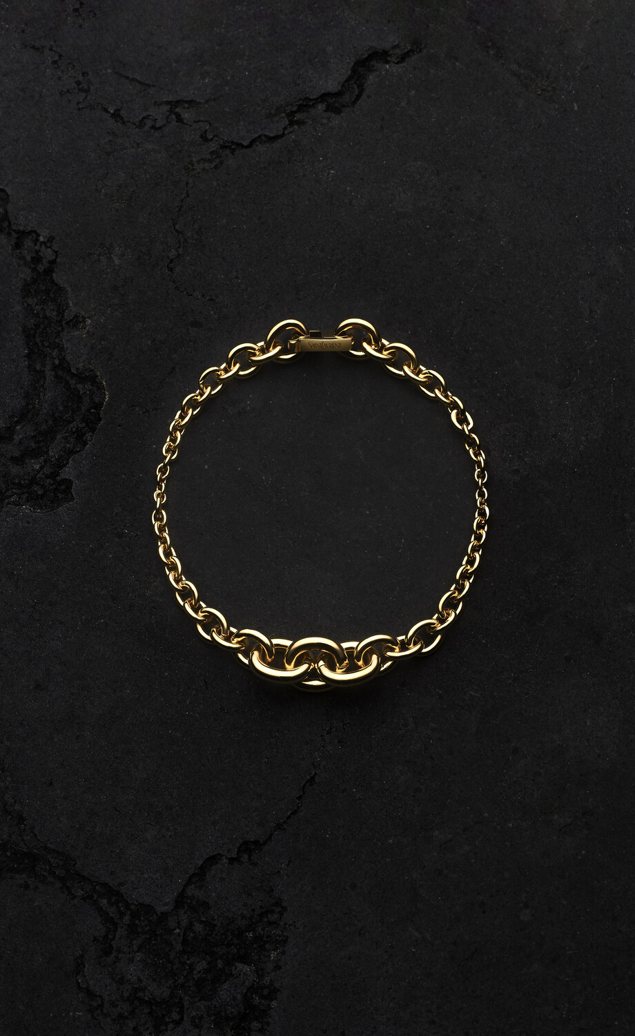 

Браслет из градуированной цепочки из желтого золота 18 карат Saint Laurent