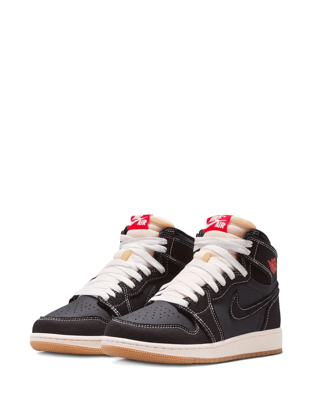 Высокие кроссовки Jordan 1 в стиле ретро Jordan Kids, черный