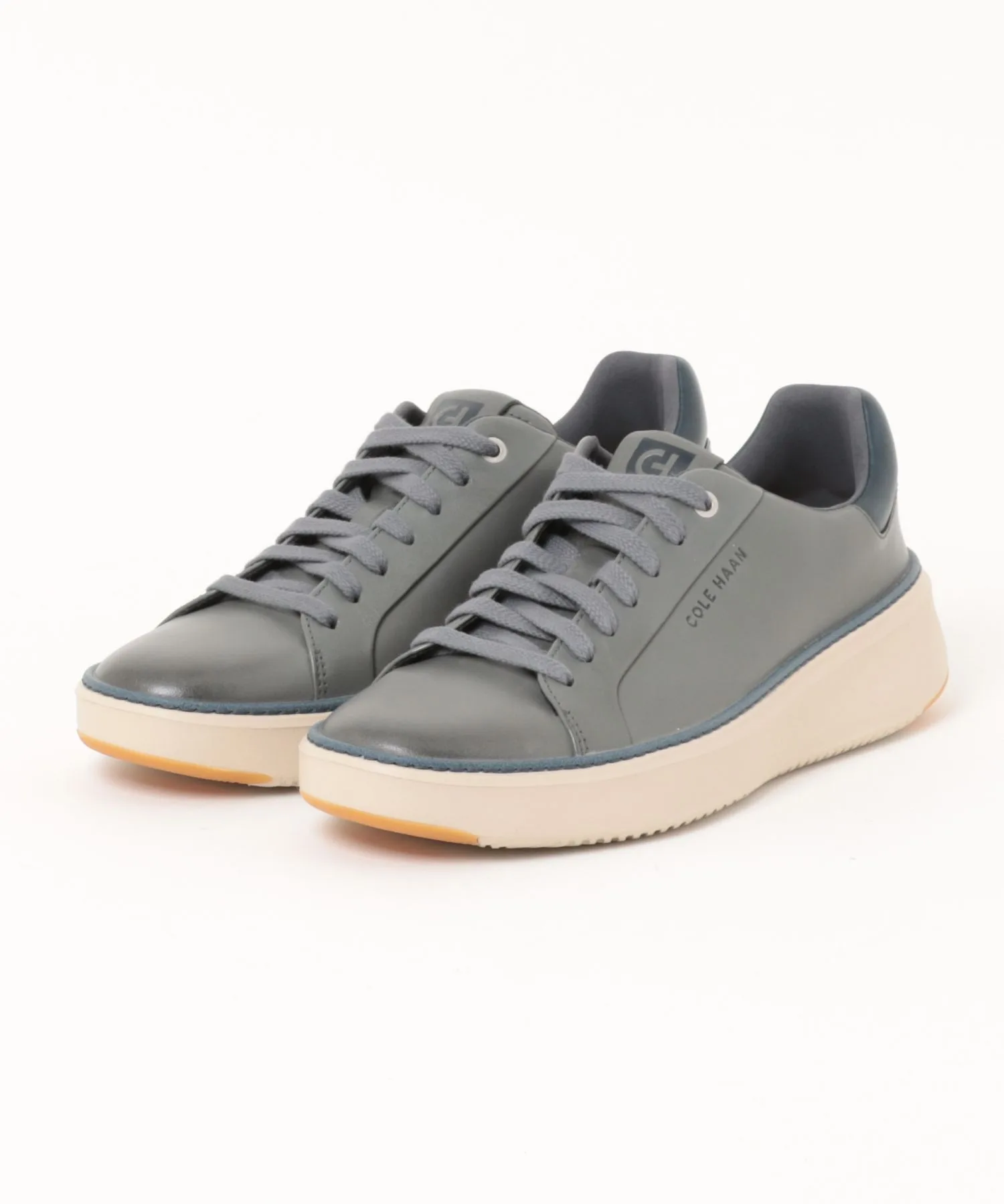 Мужские кроссовки низкие с брендированием Cole Haan Grandpro Topspin TSURUYA серые