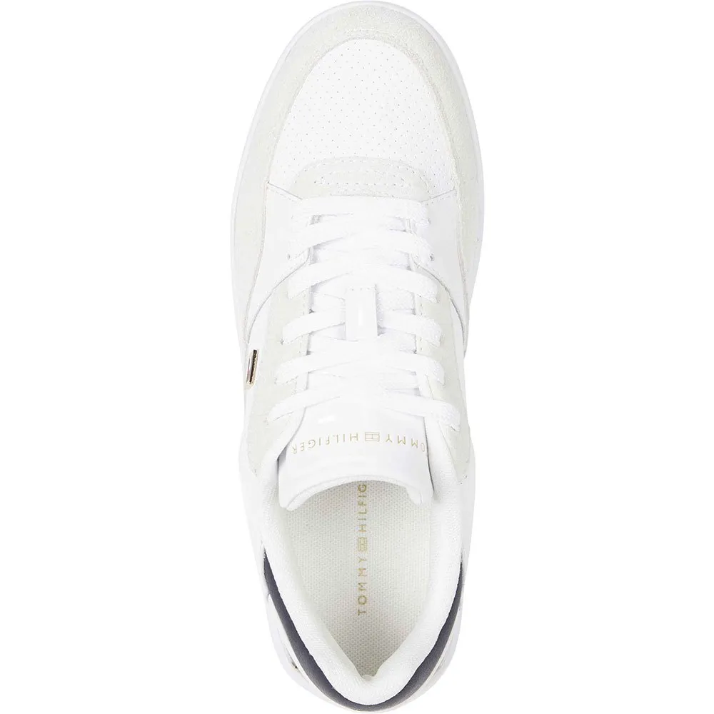 Кроссовки Tommy Hilfiger Essent Basket Metallic, белый — фото 4