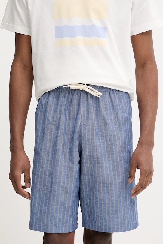 

Шорты с добавлением льна Paul short A.P.C., синий