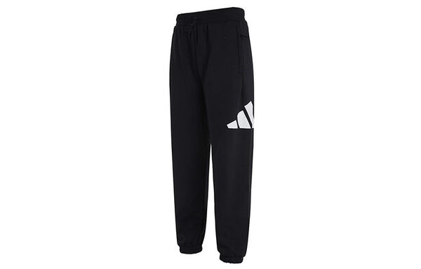 Спортивные штаны adidas MENS Fi Pant 3b Logo Print Ankle banded Knit Pants Black, черный — фото 3