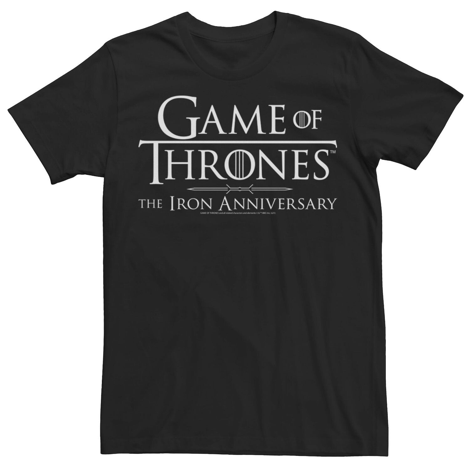 

Мужская футболка с логотипом Game Of Thrones The Iron Anniversary Licensed Character