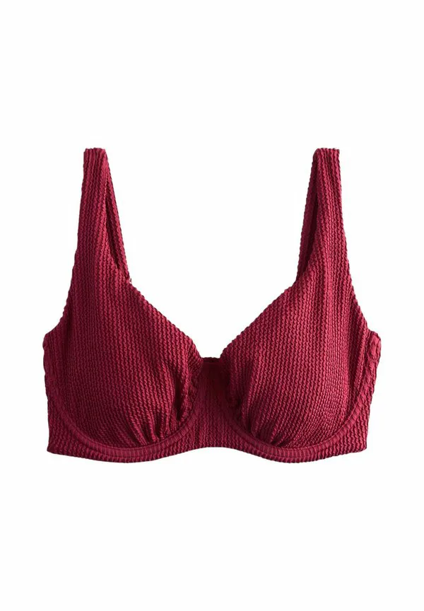 

Топ от бикини с мятой текстурой Next, Berry Wine, Красный, Топ от бикини с мятой текстурой Next, Berry Wine