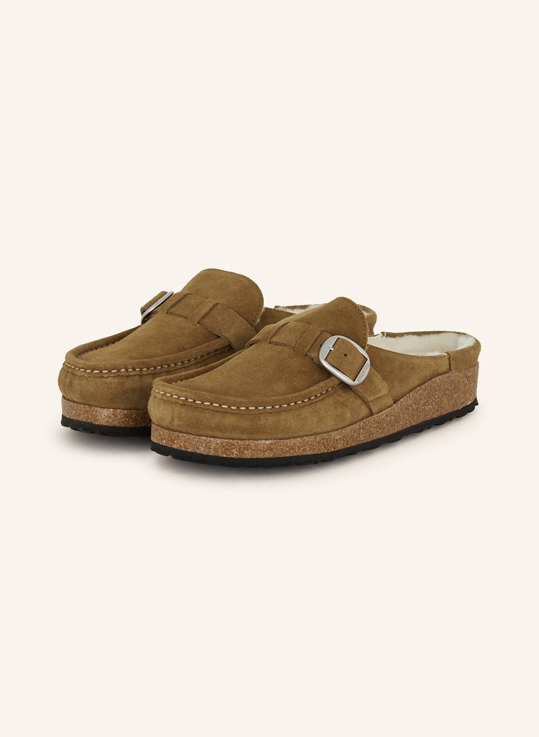 

Мюли Buckley из овчины Birkenstock, коричневый