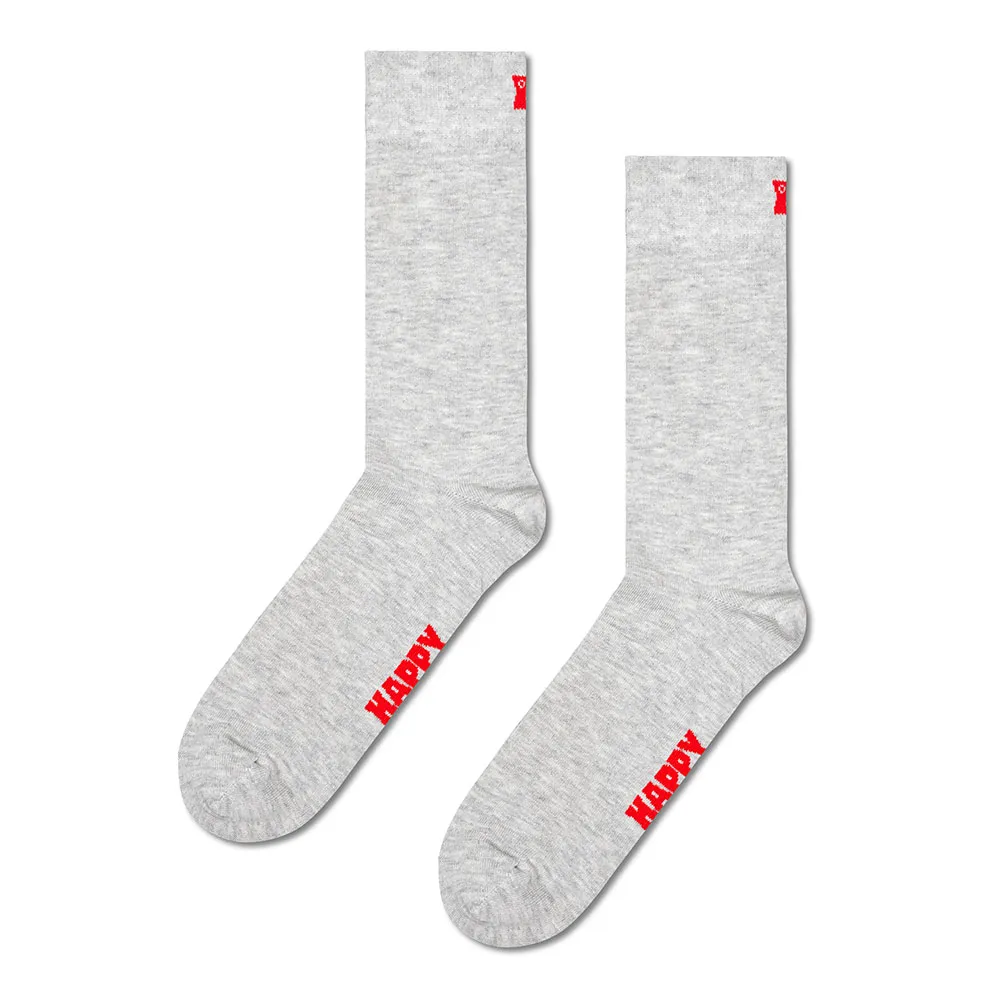 

Носки 3 шт Happy Socks Solids crew, серый