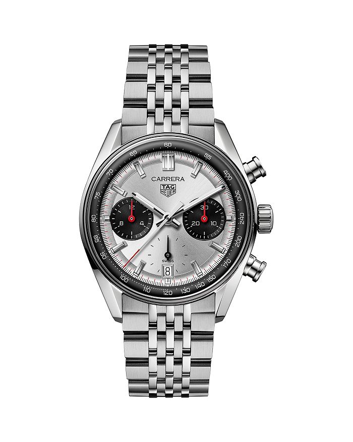 

Каррера Тимлесс Автоматические Часы, 39 мм TAG Heuer, серебряный