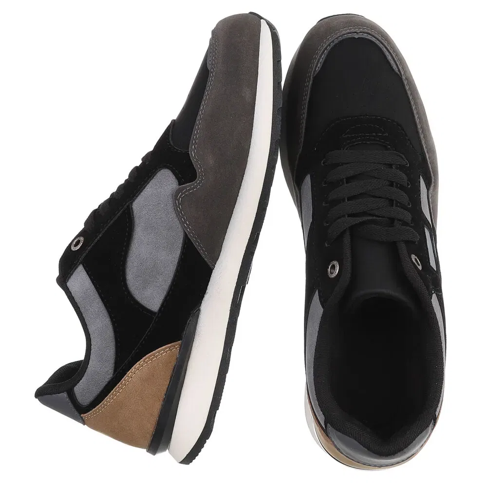 Кроссовки низкие Ital-Design, черный и серый — фото 2