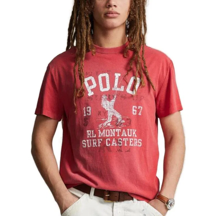 Футболка с круглым вырезом Polo Ralph Lauren красная — фото 3