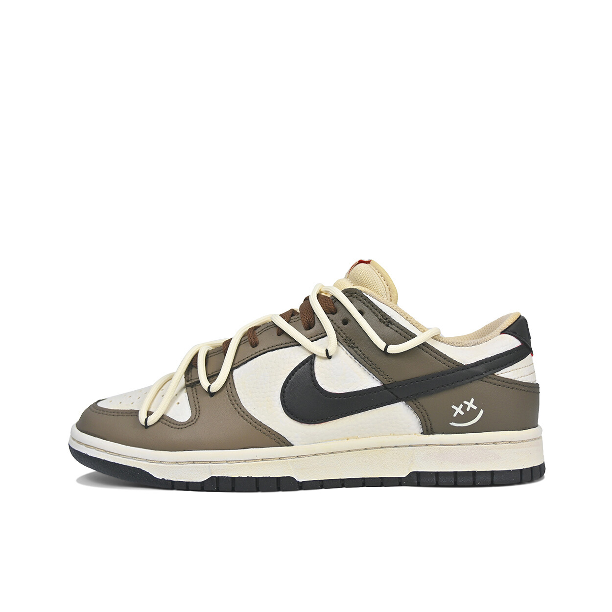 

Кроссовки Nike Dunk Skateboarding Shoes Men Low-top Beige, цвет Coffee