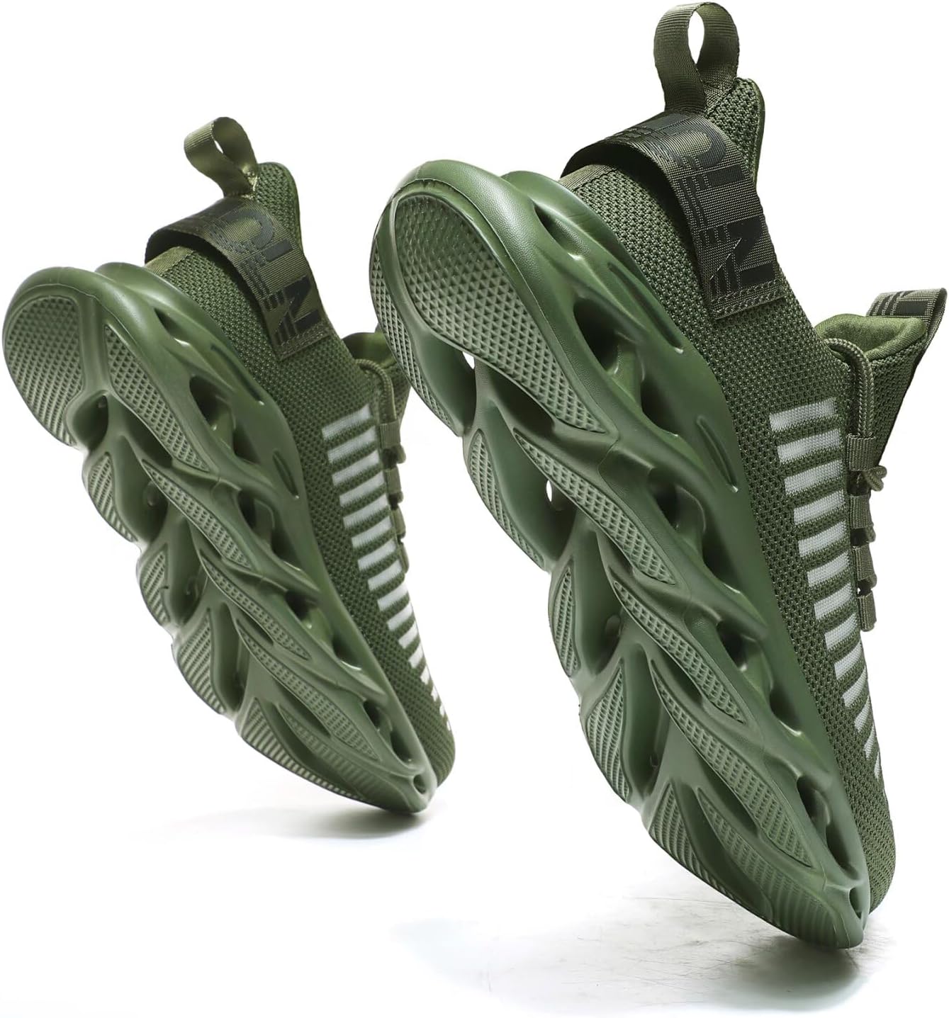 

Мужские кроссовки GSLMOLN без шнурков, дышащие, для прогулок, ультралегкие, повседневные, спортивные, для зала, модные, зеленый