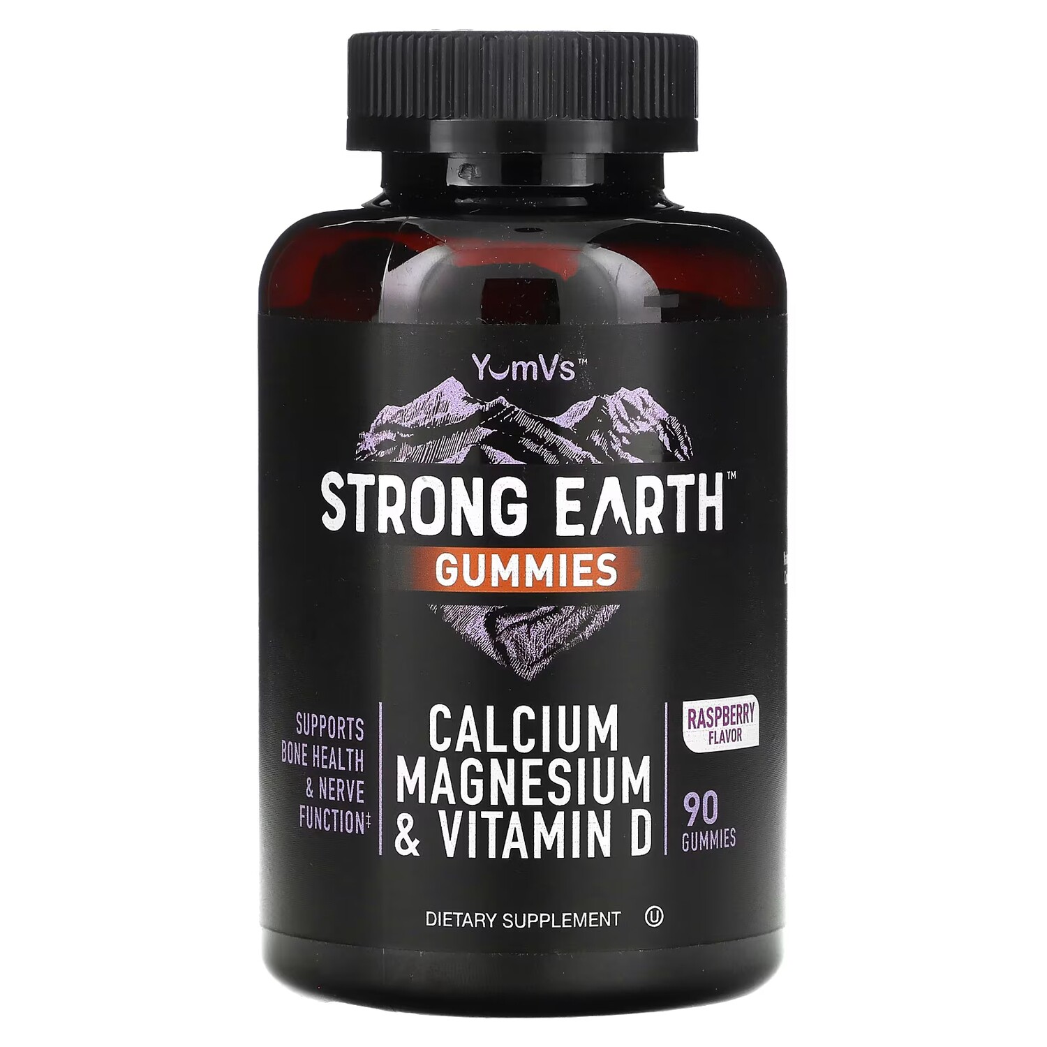 

Добавка YumV's Strong Earth Gummies с кальцием, магнием и витамином D, 90 жевательных конфет