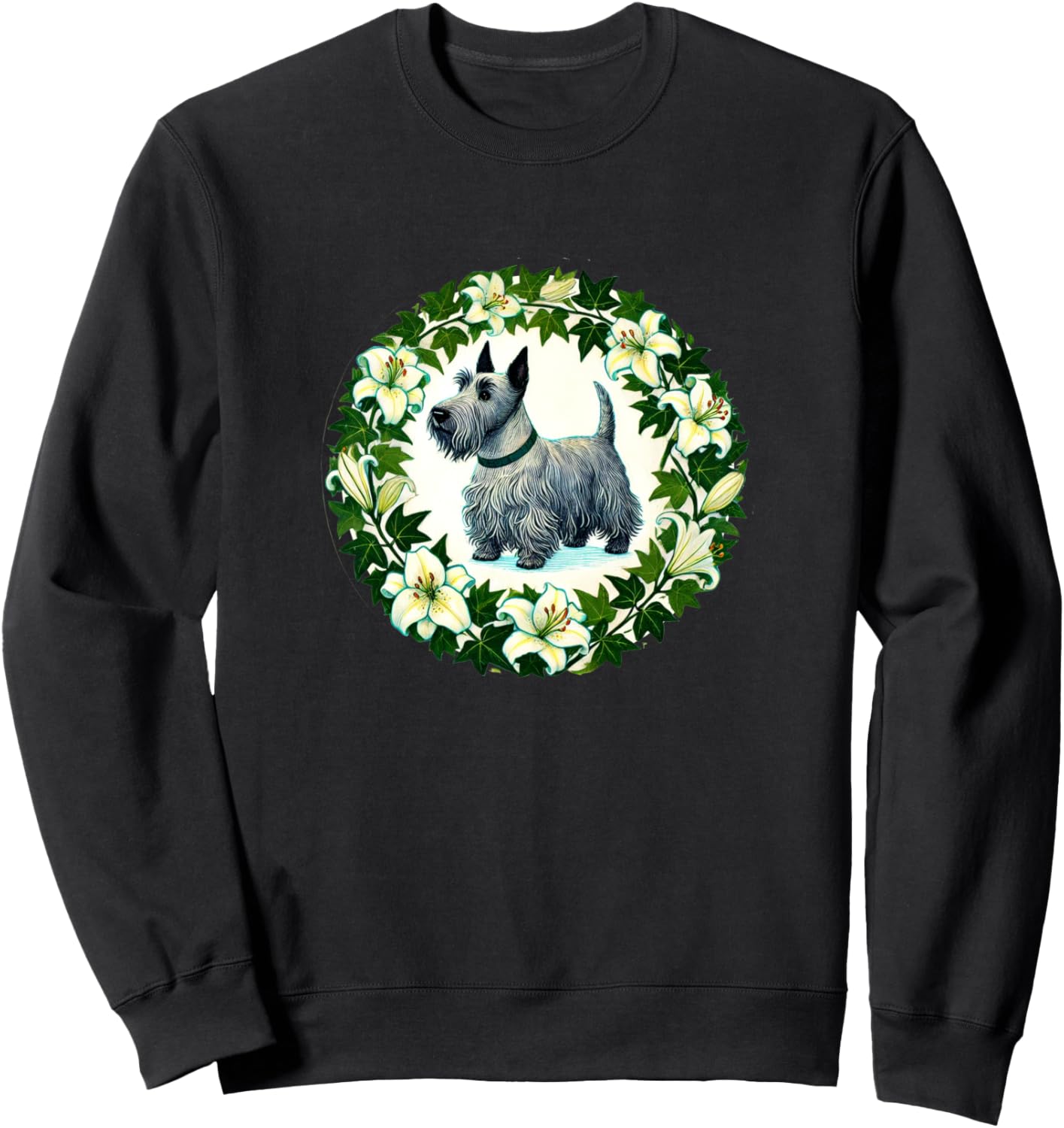 

Иллюстрация шотландского терьера, толстовка с изображением шотландского терьера Scotty Terrier Snugg, черный