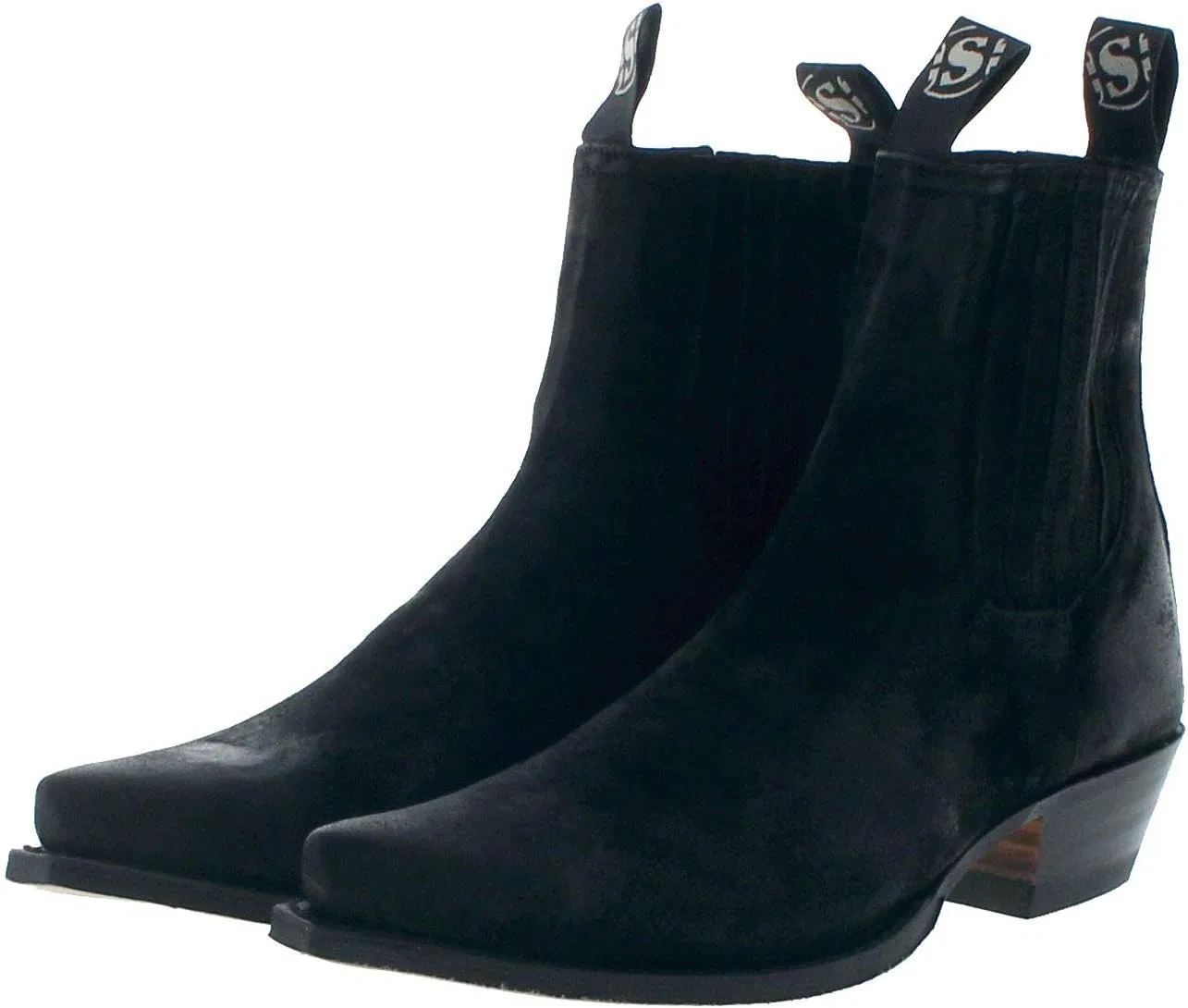 Мужские ковбойские ботинки Sendra Boots 1692, ботинки в стиле вестерн, кожаные ботинки FB Fashion Boots, Black — фото 2