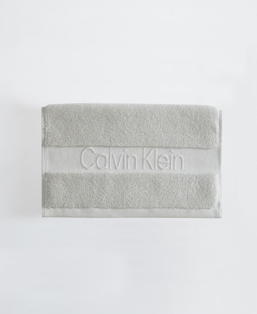 

Знаменитая жаккардовая хлопковая салфетка для умывания, 33 см x 33 см. Calvin Klein, Gray