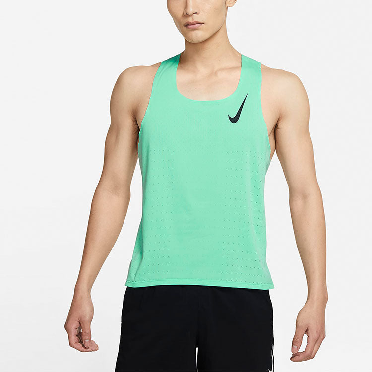 Жилет Nike AeroSwift Breathable Training Sports Running Vest Green — фото 4