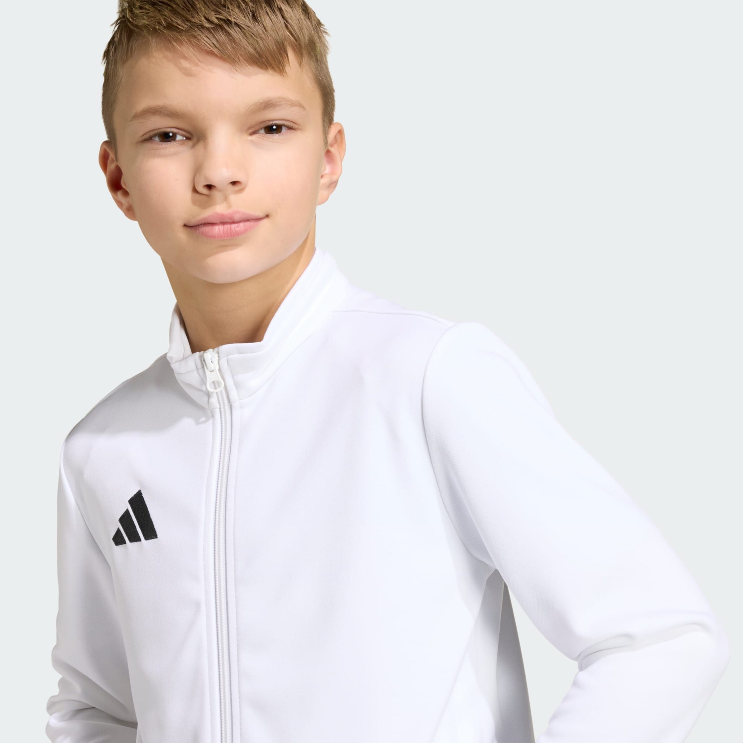 Adidas Performance Спортивный худи на молнии 'Entrada26' в белом цвете — фото 4