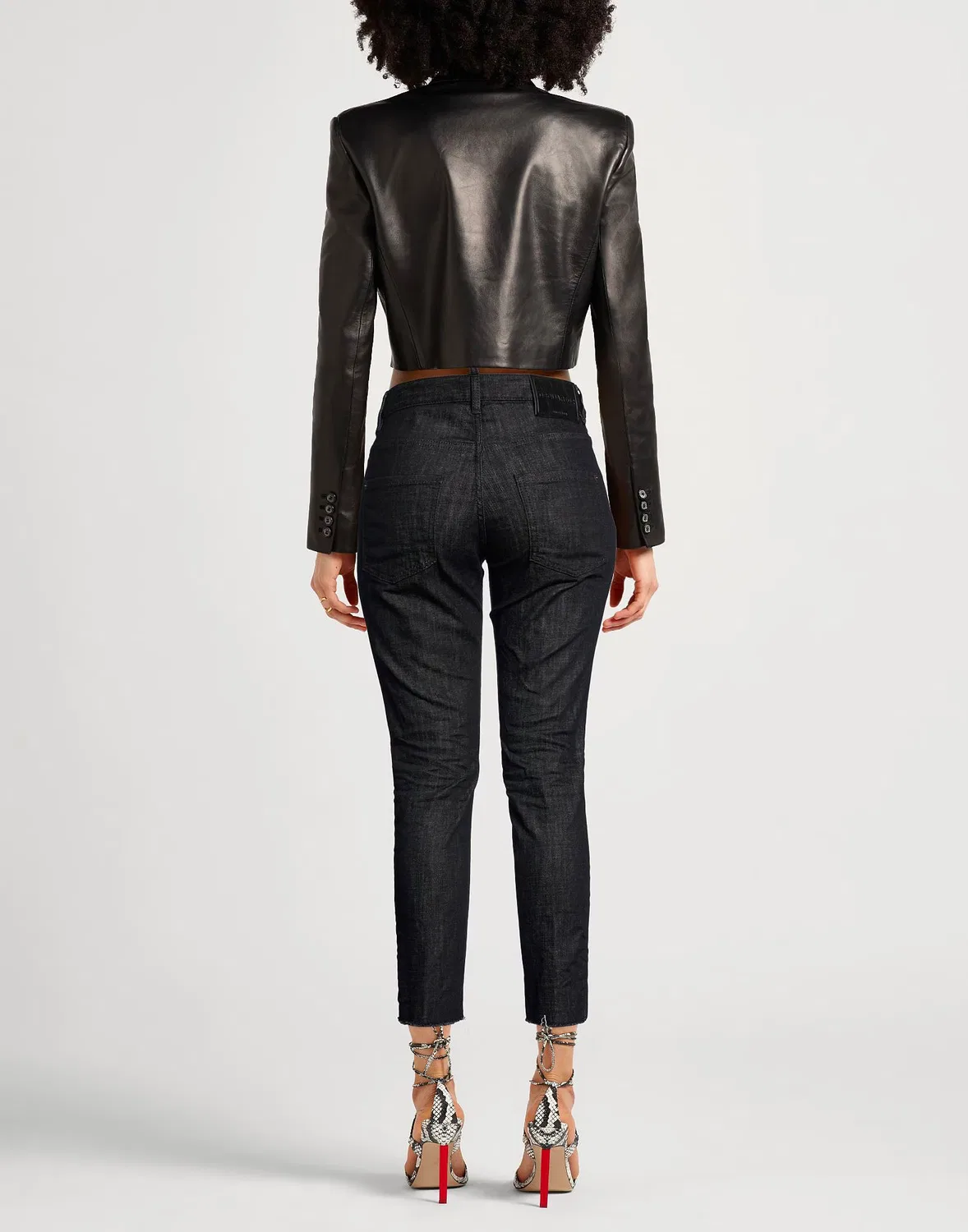 Джинсы скинни черные DSQUARED2 — фото 3