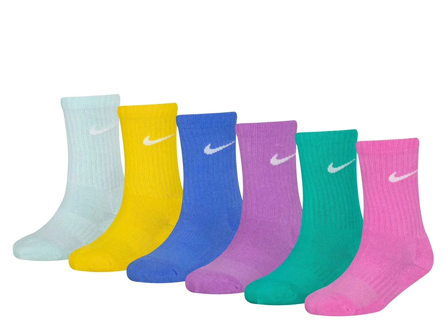 

Детские носки Nike Performance Crew — 6 шт., разноцветные
